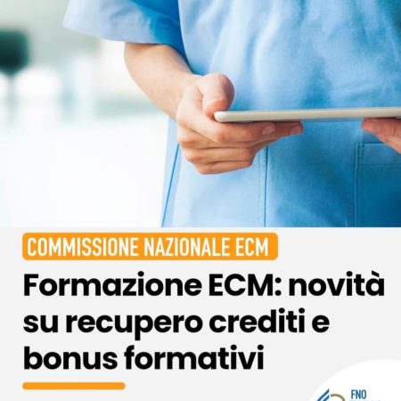 Novità crediti ECM 3 Luglio 2025