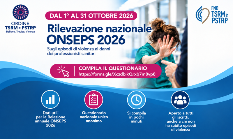 Locandina ONSEPS 2026 sulla violenza sanitaria